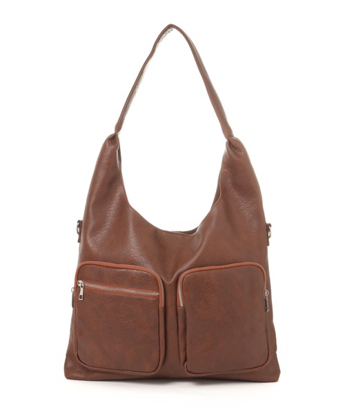 LAKOLE（ラコレ）の「2WAYマルチポケットサンカクトートバッグ / 576001（トートバッグ・メンズ・ブラウン/ブラック・FREE）」の17枚目の写真