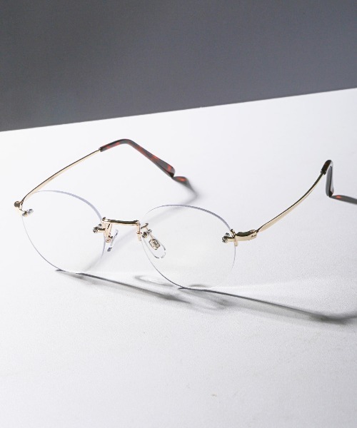 セール】リムレスラウンドサングラス（サングラス）｜LUXSTYLE