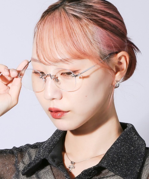 リムレスラウンドサングラス（サングラス）｜LUXSTYLE（ラグスタイル