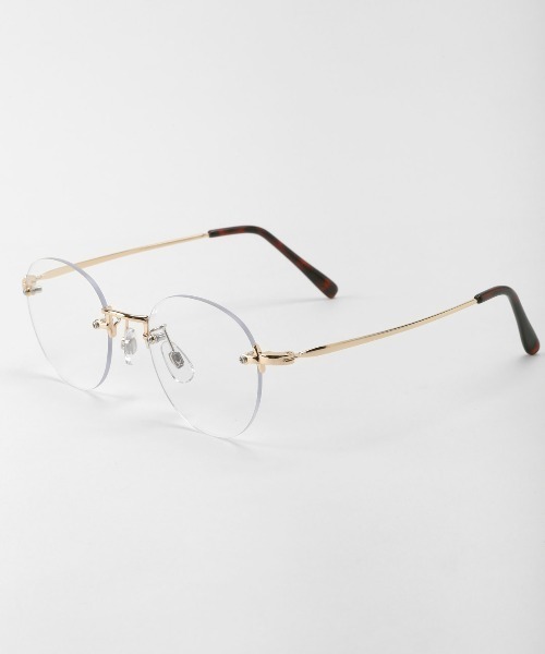 リムレスラウンドサングラス（サングラス）｜LUXSTYLE（ラグ