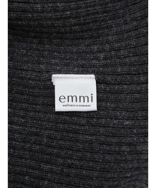 emmi(エミ)の「ウールリブニットビーニー(ニットキャップ/ビーニー・レディース・ブラウン/ダークグレー/ライトグレー/レッド・F)」の9枚目の写真