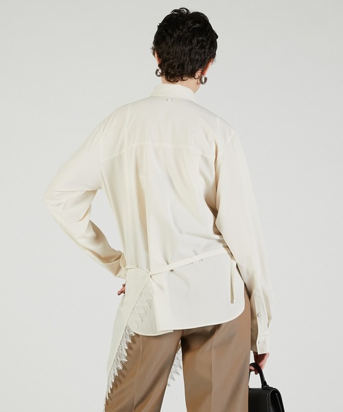 PRANK PROJECT（プランクプロジェクト）の「スカーフシャツ / Scarf Shirt（シャツ/ブラウス・レディース・グレー/ホワイト/ブラウン・FREE）」の9枚目の写真