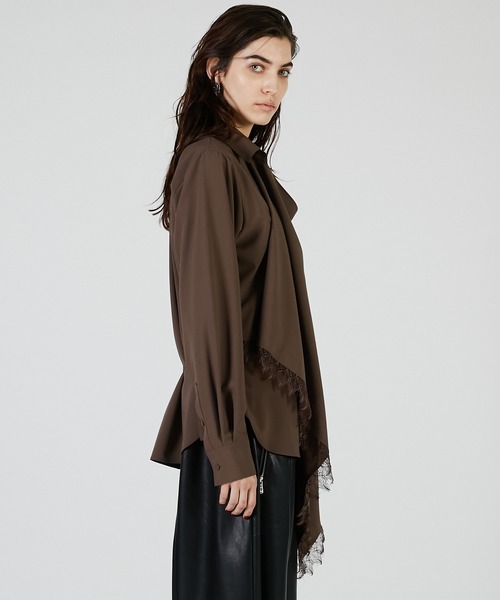 PRANK PROJECT（プランクプロジェクト）の「スカーフシャツ / Scarf Shirt（シャツ/ブラウス・レディース・グレー/ホワイト/ブラウン・FREE）」の20枚目の写真