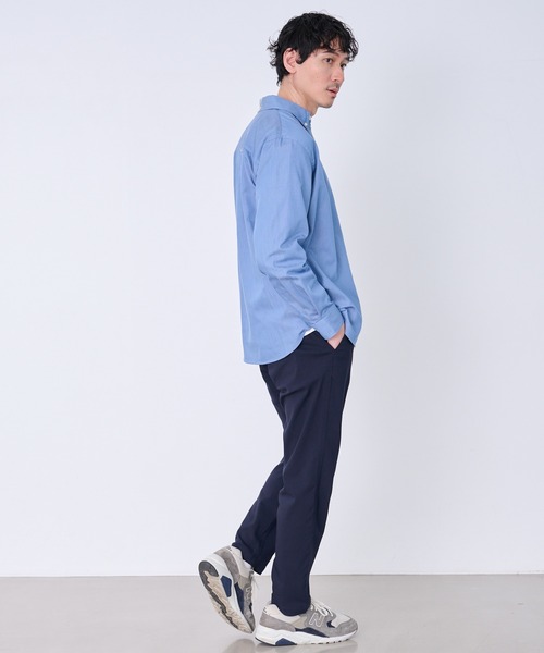 Arnold Palmer（アーノルドパーマー）の「裏ワザデニム イージーケア 長袖 シェア シャツ（シャツ/ブラウス・レディース・ライトブルー/インディゴブルー・XS/S/M/L/LL）」の8枚目の写真