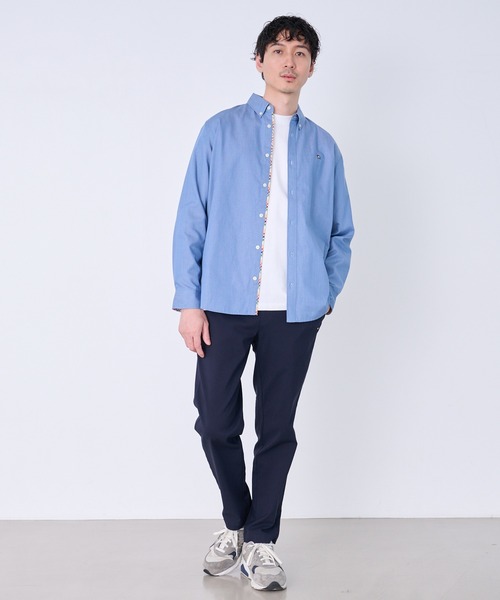 Arnold Palmer（アーノルドパーマー）の「裏ワザデニム イージーケア 長袖 シェア シャツ（シャツ/ブラウス・レディース・ライトブルー/インディゴブルー・XS/S/M/L/LL）」の18枚目の写真