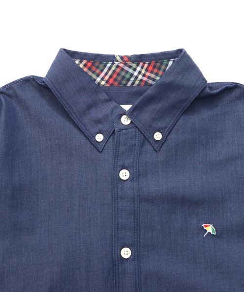 Arnold Palmer（アーノルドパーマー）の「裏ワザデニム イージーケア 長袖 シェア シャツ（シャツ/ブラウス・レディース・ライトブルー/インディゴブルー・XS/S/M/L/LL）」の22枚目の写真