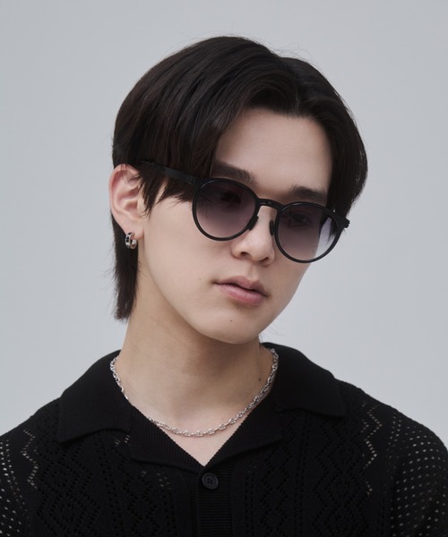 【1点のみ】Glasses サングラス正式品肖戰シャオジャン　推奨サングラス セール】【UV400】ボストン型 折りたたみ可能 サングラス クリア