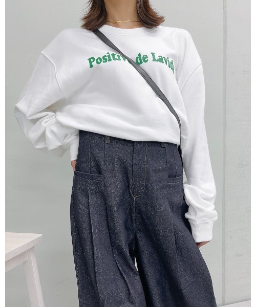 &soiree(アンドソワレ)の「【&soiree】 リジッドタックワイドデニムパンツ(デニムパンツ・レディース・インディゴブルー/ブラック・FREE)」の11枚目の写真