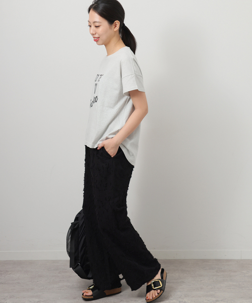 JOURNAL STANDARD relume(ジャーナルスタンダード レリューム)の「カットジャガードパンツ(その他パンツ・レディース・ブラック・FREE)」の5枚目の写真