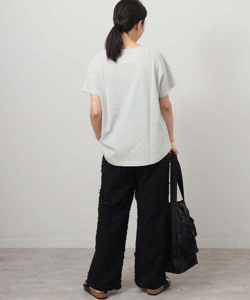 JOURNAL STANDARD relume(ジャーナルスタンダード レリューム)の「カットジャガードパンツ(その他パンツ・レディース・ブラック・FREE)」の6枚目の写真