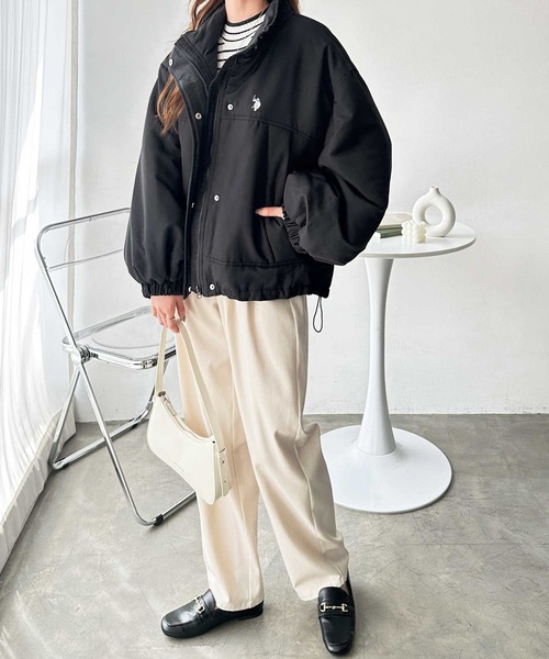 U.S. POLO ASSN.(ユーエスポロアッスン)の「GeeRA別注【U.S. POLO ASSN.】モンスター中綿ブルゾン(ブルゾン・レディース・アイボリー/ブラック/ライトカーキ・MEDIUM/LARGE)」の16枚目の写真