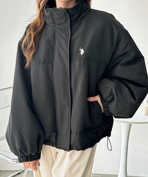 U.S. POLO ASSN.(ユーエスポロアッスン)の「GeeRA別注【U.S. POLO ASSN.】モンスター中綿ブルゾン(ブルゾン・レディース・アイボリー/ブラック/ライトカーキ・MEDIUM/LARGE)」の12枚目の写真