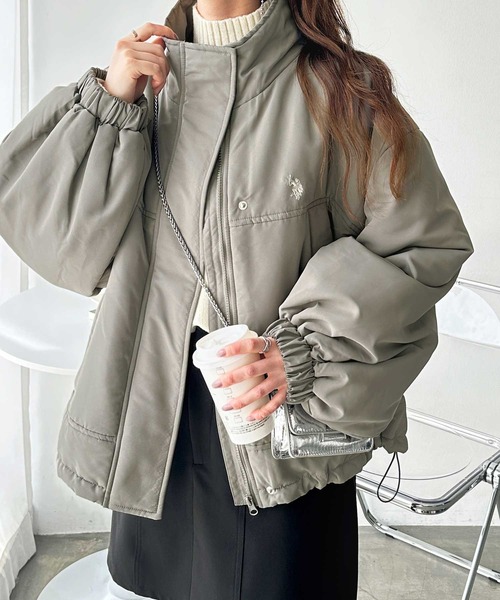 U.S. POLO ASSN.(ユーエスポロアッスン)の「GeeRA別注【U.S. POLO ASSN.】モンスター中綿ブルゾン(ブルゾン・レディース・アイボリー/ブラック/ライトカーキ・MEDIUM/LARGE)」の19枚目の写真