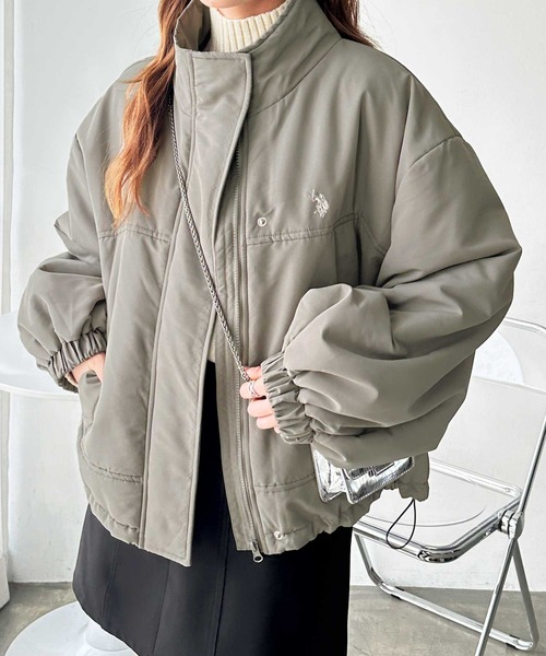 U.S. POLO ASSN.(ユーエスポロアッスン)の「GeeRA別注【U.S. POLO ASSN.】モンスター中綿ブルゾン(ブルゾン・レディース・アイボリー/ブラック/ライトカーキ・MEDIUM/LARGE)」の20枚目の写真