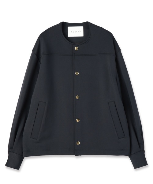CULLNI(クルニ)の「Double Cloth Collarless Dot Button Jacket(ブルゾン・メンズ・ブラック/ネイビー/ブラウン/グレー・2/1/0)」の15枚目の写真