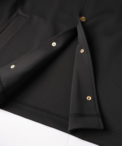 ジャケット・アウター CULLNI Dot Button Collarless ShirtJacket CULLNI（クルニ）の「24-SS-037B / Faux Leather Dot Button