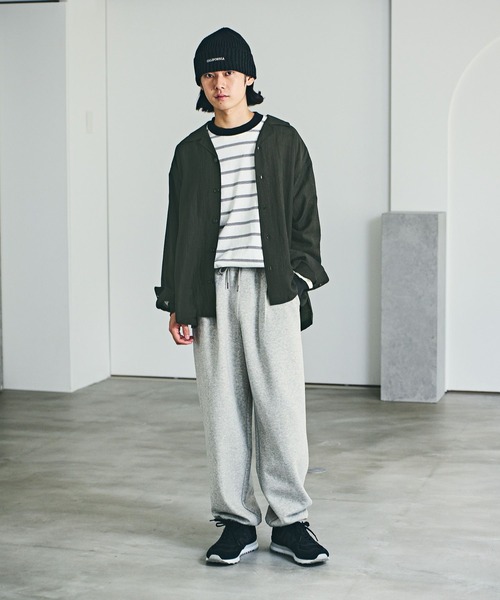 BAYFLOW(ベイフロー)の「バギースウェットトラウザー(その他パンツ・メンズ・グレー/オフホワイト/チャコール・LARGE/MEDIUM)」の11枚目の写真