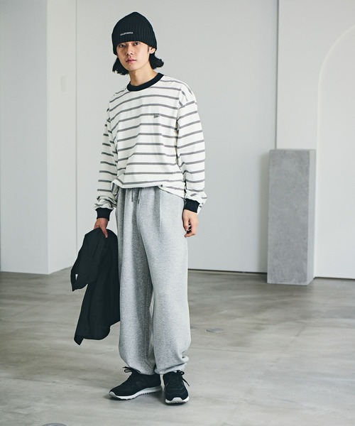 BAYFLOW(ベイフロー)の「バギースウェットトラウザー(その他パンツ・メンズ・グレー/オフホワイト/チャコール・LARGE/MEDIUM)」の10枚目の写真