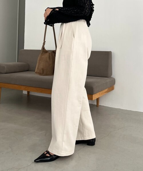 CAPRICIEUX LE'MAGE(カプリシューレマージュ)の「ベルト付ツイルパンツ(その他パンツ・レディース・ブラック/ブラウン/ホワイト系その他・36/38)」の18枚目の写真