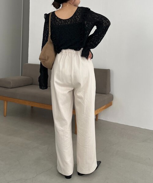 CAPRICIEUX LE'MAGE(カプリシューレマージュ)の「ベルト付ツイルパンツ(その他パンツ・レディース・ブラック/ブラウン/ホワイト系その他・36/38)」の21枚目の写真