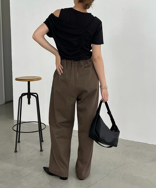 CAPRICIEUX LE'MAGE(カプリシューレマージュ)の「ベルト付ツイルパンツ(その他パンツ・レディース・ブラック/ブラウン/ホワイト系その他・36/38)」の11枚目の写真