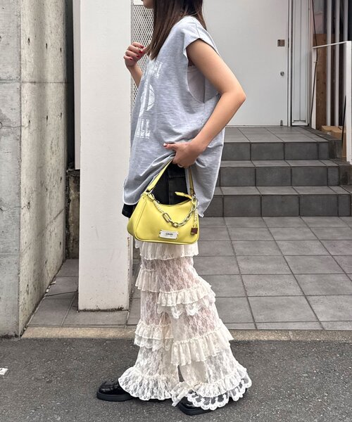 CIAOPANIC(チャオパニック)の「サイドタックピグメントロゴノースリーブTee(Tシャツ/カットソー・レディース・ボルドー/ブルー/グレー・ONE SIZE)」の20枚目の写真