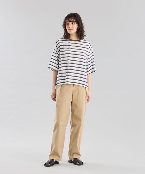 MACKINTOSH PHILOSOPHY(マッキントッシュ フィロソフィー)の「GREY LABEL マルチボーダーブラウス(シャツ/ブラウス・レディース・オフホワイト/ベージュ・2)」の3枚目の写真