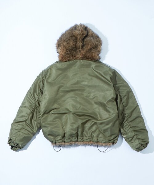 UNISEX/サイズ展開あり】2WAYリバーシブルファーブルゾン（ブルゾン