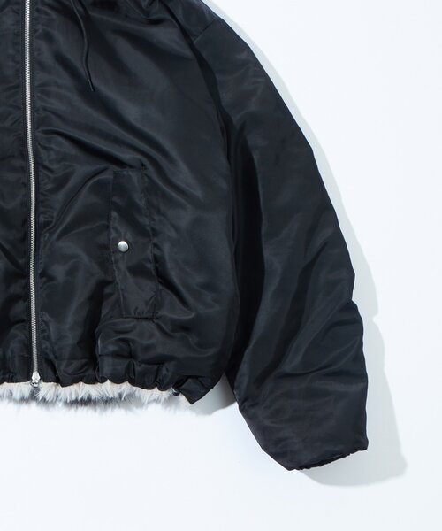 セール】【UNISEX】2WAY リバーシブルファーブルゾン（ブルゾン