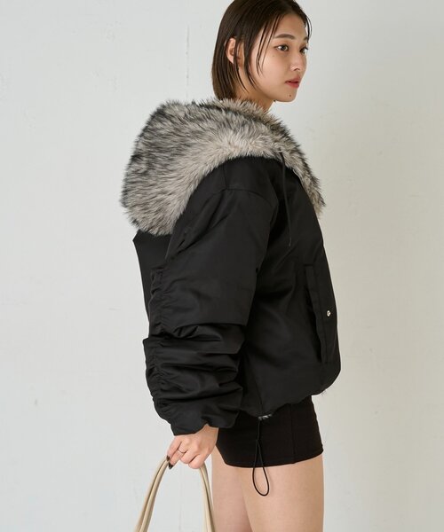 セール】【UNISEX/サイズ展開あり】2WAYリバーシブルファーブルゾン