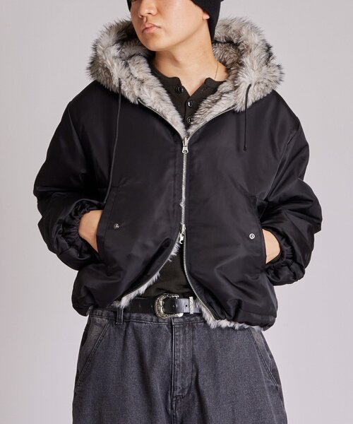 セール】【UNISEX/サイズ展開あり】2WAY REVERSIBLE FUR BLOUSON