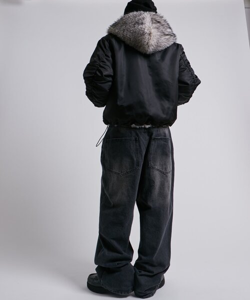 セール】【UNISEX/サイズ展開あり】2WAYリバーシブルファーブルゾン