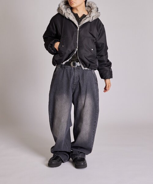 セール】【UNISEX/サイズ展開あり】2WAYリバーシブルファーブルゾン