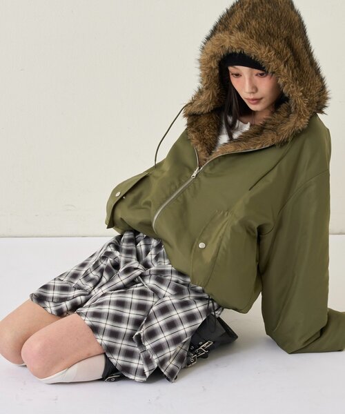 who's who gallery 2WAY リバーシブルファーブルゾン セール】【UNISEX/サイズ展開あり】2WAY REVERSIBLE FUR BLOUSON