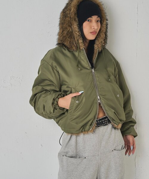 セール】【UNISEX/サイズ展開あり】2WAY REVERSIBLE FUR BLOUSON