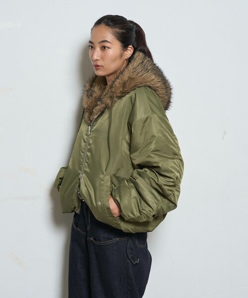 セール】【UNISEX/サイズ展開あり】2WAY REVERSIBLE FUR BLOUSON