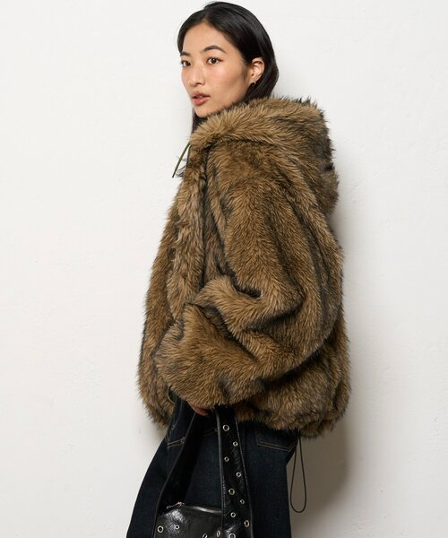 whos who gallery 2wayリバーシブルファーブルゾン セール】【UNISEX/サイズ展開あり】2WAYリバーシブルファーブルゾン