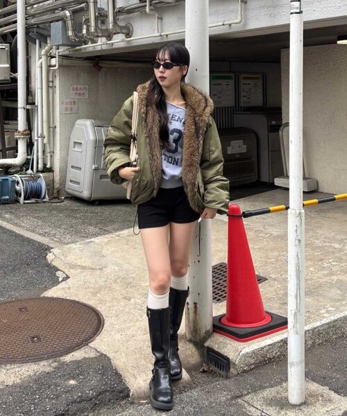 whos who gallery 2wayリバーシブルファーブルゾン セール】【UNISEX/サイズ展開あり】2WAY REVERSIBLE FUR BLOUSON