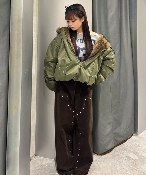 セール】【UNISEX/サイズ展開あり】2WAY REVERSIBLE FUR BLOUSON