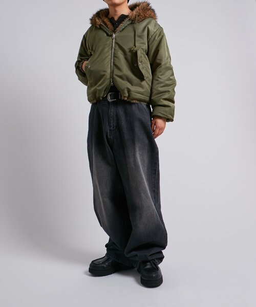 セール】【UNISEX/サイズ展開あり】2WAY REVERSIBLE FUR BLOUSON