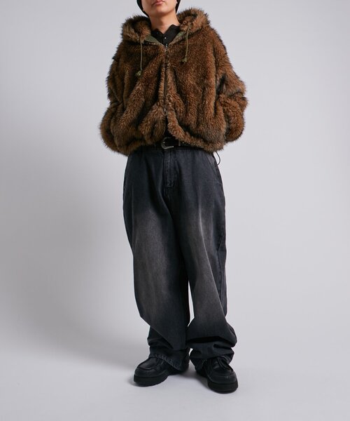 セール】【UNISEX/サイズ展開あり】2WAY REVERSIBLE FUR BLOUSON