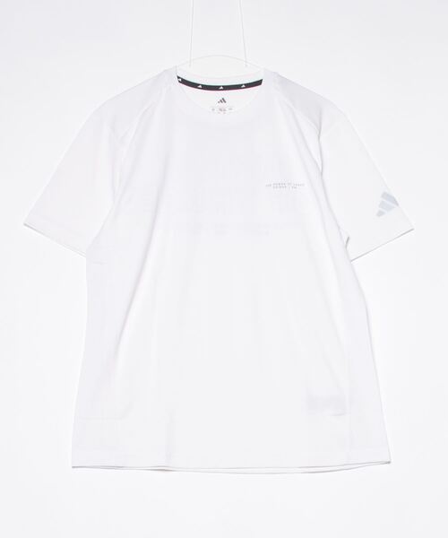 adidas(アディダス)の「アディダス adidas アディダスアダプテーション レギュラーフィット カラット 長袖 / 半袖Tシャツ(Tシャツ/カットソー・メンズ・ホワイト/ブルー/ブラック・S/M/L/3L/LL)」の1枚目の写真