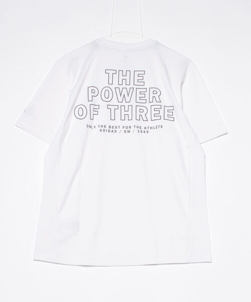 adidas(アディダス)の「アディダス adidas アディダスアダプテーション レギュラーフィット カラット 長袖 / 半袖Tシャツ(Tシャツ/カットソー・メンズ・ホワイト/ブルー/ブラック・S/M/L/3L/LL)」の4枚目の写真