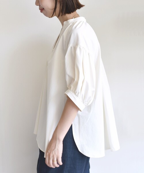 セール】〈手洗い可能〉RENU ソフト タイプライター スキッパー 5分袖