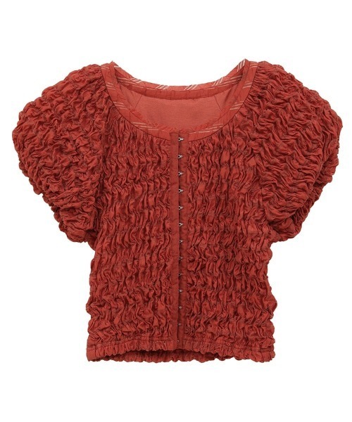 CLANE（クラネ）の「CLANE SHIRRING PUFF TOPS 19122-4072（その他