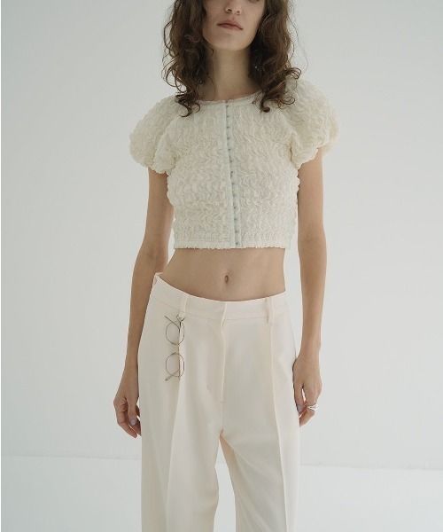 CLANE（クラネ）の「CLANE SHIRRING PUFF TOPS 19122-4072（その他
