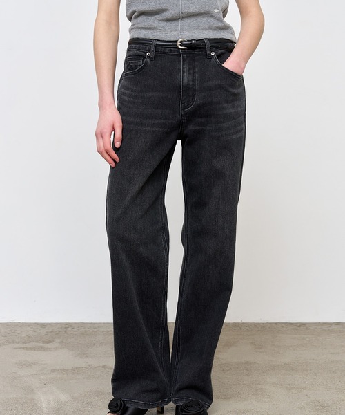 GENERAL IDEA(ジェネラルアイデア)の「GENERAL IDEA/ジェネラルアイディア stretch straight denim pants デニムパンツ(デニムパンツ・レディース・ブラック/ブルー・M/L)」の9枚目の写真