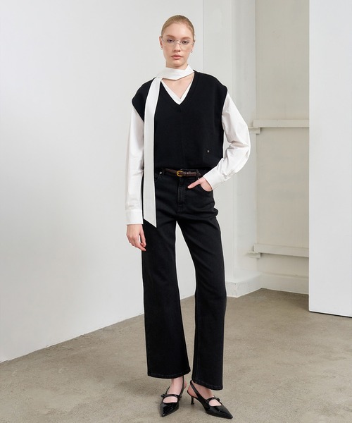 GENERAL IDEA(ジェネラルアイデア)の「GENERAL IDEA/ジェネラルアイディア stretch straight denim pants デニムパンツ(デニムパンツ・レディース・ブラック/ブルー・M/L)」の14枚目の写真