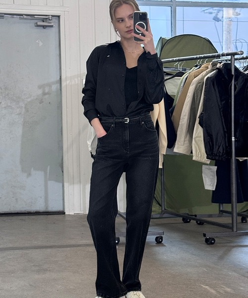 GENERAL IDEA(ジェネラルアイデア)の「GENERAL IDEA/ジェネラルアイディア stretch straight denim pants デニムパンツ(デニムパンツ・レディース・ブラック/ブルー・M/L)」の8枚目の写真