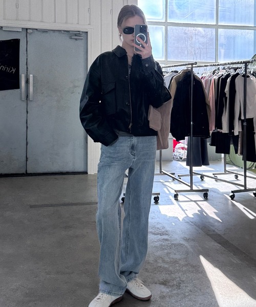 GENERAL IDEA(ジェネラルアイデア)の「GENERAL IDEA/ジェネラルアイディア stretch straight denim pants デニムパンツ(デニムパンツ・レディース・ブラック/ブルー・M/L)」の19枚目の写真